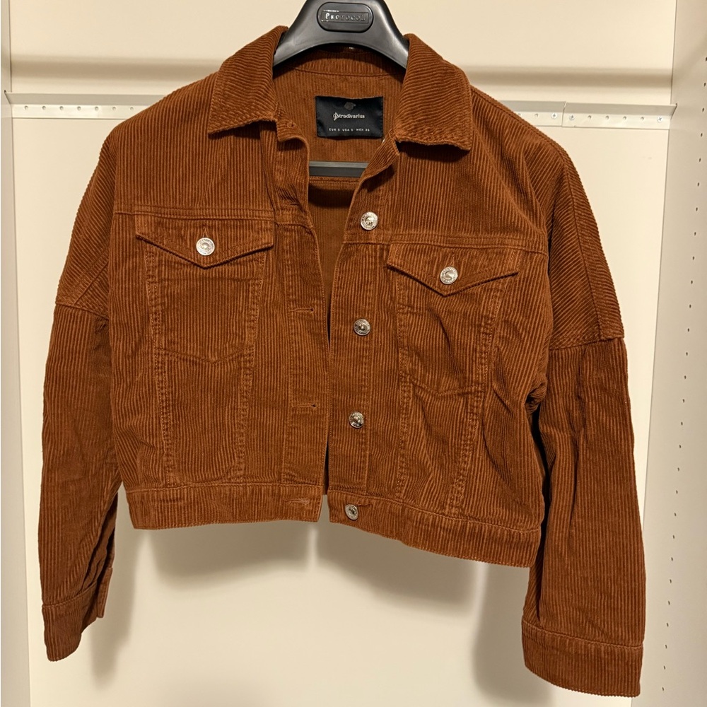 Stradivarius Tan Corduroy Jacket